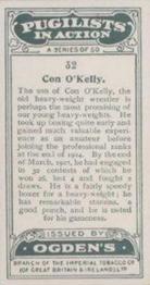 1928 Ogden's Pugilists in Action #32 Con O'Kelly Back