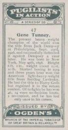 1928 Ogden's Pugilists in Action #47 Gene Tunney Back