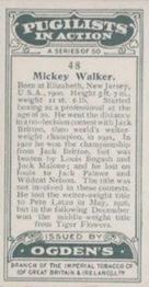 1928 Ogden's Pugilists in Action #48 Mickey Walker Back