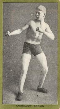 1910 Red Sun Pugilistic Subjects T226 #NNO Knockout Brown Front