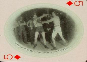 1909 Jeffries' Championship Playing Cards #5D O’Brien vs. Fitzsimmons Front
