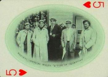 1909 Jeffries' Championship Playing Cards #5H Ketchel vs. Jeffries Front