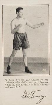 1927 Fro-Joy Champions Series Gene Tunney F52 #2 Gene Tunney Front