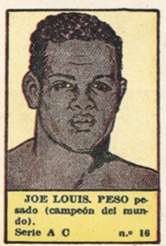 1941 Editorial Valenciana Boxeadores #16 Joe Louis Front
