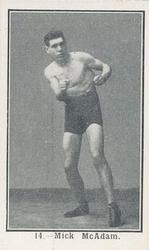 1923 Burstein Isaacs & Co. Famous Prize Fighters #14 Mick McAdam Front