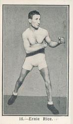 1923 Burstein Isaacs & Co. Famous Prize Fighters #16 Ernie Rice Front