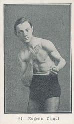 1923 Burstein Isaacs & Co. Famous Prize Fighters #24 Eugene Criqui Front