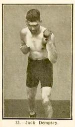 1923 Burstein Isaacs & Co. Famous Prize Fighters #33 Jack Dempsey Front