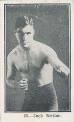 1923 Burstein Isaacs & Co. Famous Prize Fighters #48 Jack Britton Front