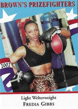 2002 Brown's - Women Boxers #W6 Freida Gibbs Front