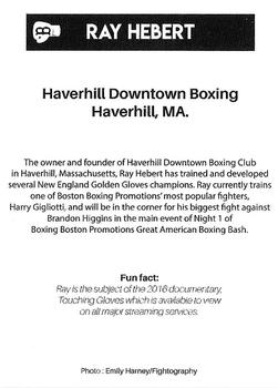 2021 Boston Boxing Promotions #NNO Ray Hebert Back
