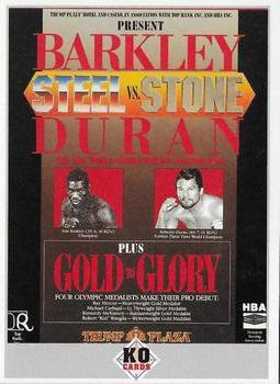 1989 KO Historic Events 1987-89 #NNO Barkley v. Duran Front