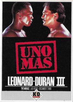 1989 KO Historic Events 1987-89 #NNO Leonard v. Duran III Front