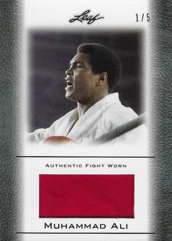 2011 Leaf Muhammad Ali - Fight Worn Memorabilia Swatch Silver #FW-49 Muhammad Ali Front