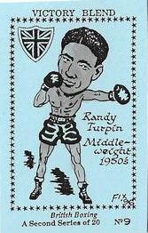 1984 Victory Blend British Boxing #9 Randy Turpin Front