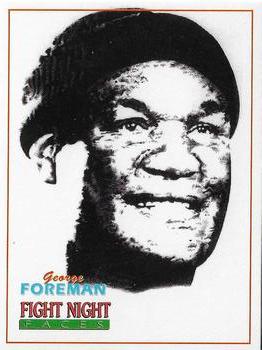 1992 Fight Night Faces #12 George Foreman Front