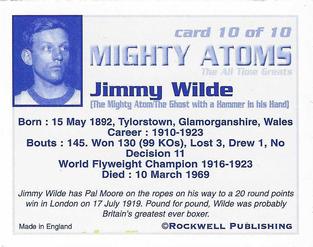 2004 Rockwell Mighty Atoms #10 Jimmy Wilde Back