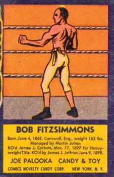 1950 Joe Palooka Boxers (R437) #NNO Bob Fitzsimmons Front