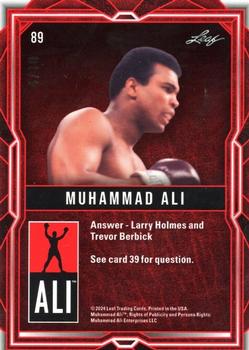 2024 Leaf The Muhammad Ali Legacy Collection #89 Muhammad Ali Back