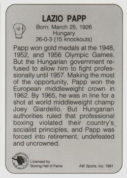 1991 All World #10 Lazlo Papp Back