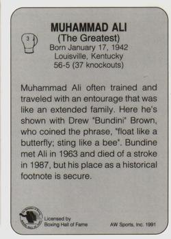 1991 All World #3 Muhammad Ali Back