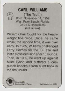 1991 All World #42 Carl Williams Back
