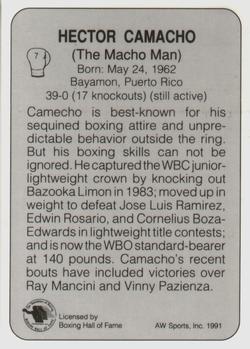 1991 All World #7 Hector Camacho Back