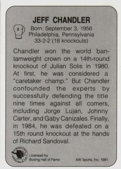 1991 All World #8 Jeff Chandler Back