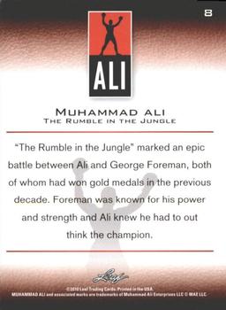 2011 Leaf Muhammad Ali #8 Muhammad Ali Back