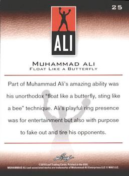 2011 Leaf Muhammad Ali #25 Muhammad Ali Back