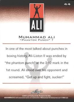 2011 Leaf Muhammad Ali #44 Muhammad Ali Back