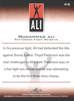 2011 Leaf Muhammad Ali #46 Muhammad Ali Back