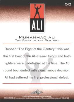 2011 Leaf Muhammad Ali #50 Muhammad Ali Back