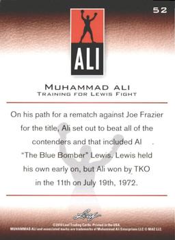 2011 Leaf Muhammad Ali #52 Muhammad Ali Back