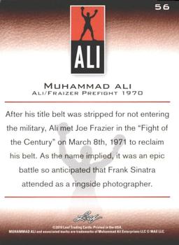 2011 Leaf Muhammad Ali #56 Muhammad Ali Back