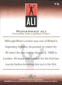 2011 Leaf Muhammad Ali #70 Muhammad Ali Back
