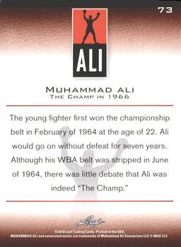 2011 Leaf Muhammad Ali #73 Muhammad Ali Back