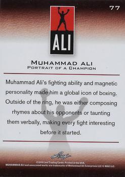 2011 Leaf Muhammad Ali #77 Muhammad Ali Back