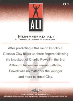 2011 Leaf Muhammad Ali #85 Muhammad Ali Back
