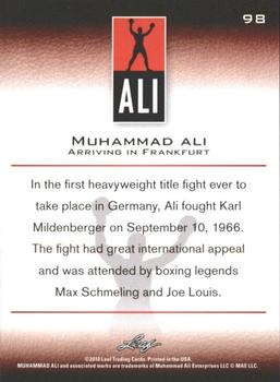 2011 Leaf Muhammad Ali #98 Muhammad Ali Back