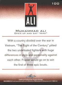 2011 Leaf Muhammad Ali #100 Muhammad Ali Back