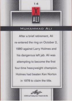 2011 Leaf Muhammad Ali Metal #14 Muhammad Ali Back