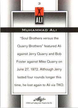 2011 Leaf Muhammad Ali Metal #3 Muhammad Ali Back
