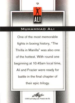2011 Leaf Muhammad Ali Metal #9 Muhammad Ali Back