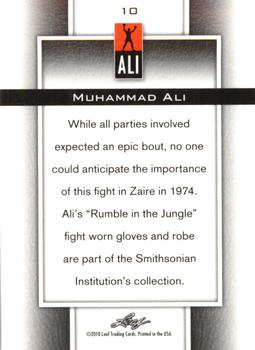 2011 Leaf Muhammad Ali Metal #10 Muhammad Ali Back