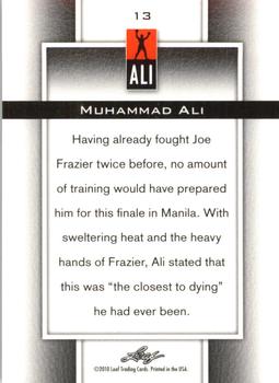 2011 Leaf Muhammad Ali Metal #13 Muhammad Ali Back