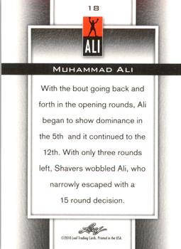 2011 Leaf Muhammad Ali Metal #18 Muhammad Ali Back