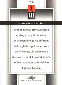 2011 Leaf Muhammad Ali Metal #22 Muhammad Ali Back