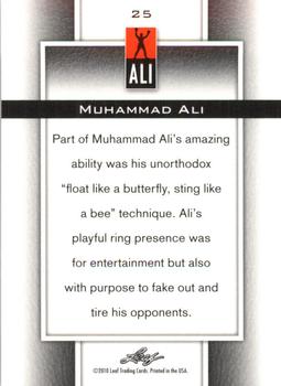 2011 Leaf Muhammad Ali Metal #25 Muhammad Ali Back