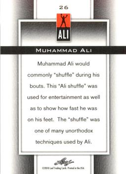 2011 Leaf Muhammad Ali Metal #26 Muhammad Ali Back